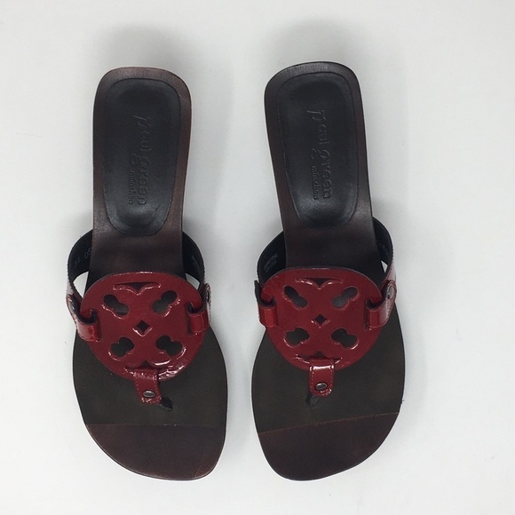 Paul Green Sandals Red Patent Leather Flip Flop Size 6 - Picture 12 of 12